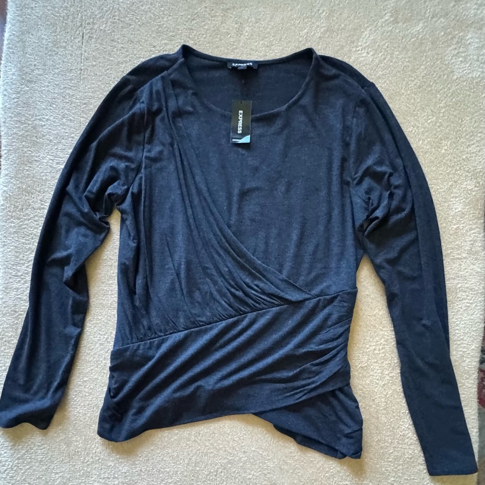 Express Charcoal Gray Tee